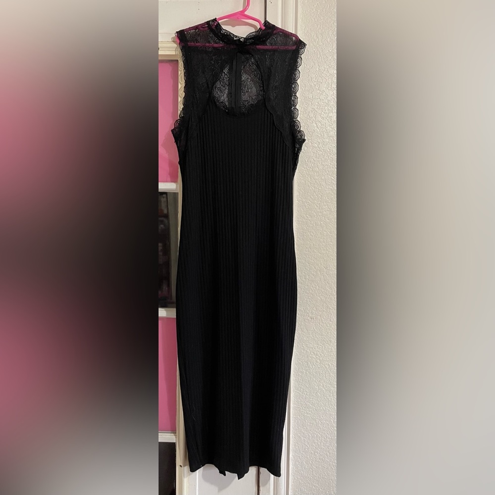 ShineStar black lace dress